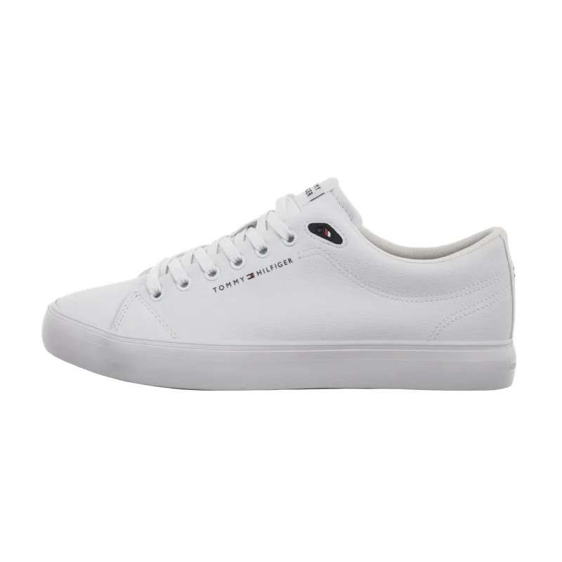 Tommy Hilfiger TH Hi Vulc Core Low Lth II Ess White FM0FM05511 YBS (TH1346-a) sportiniai bateliai
