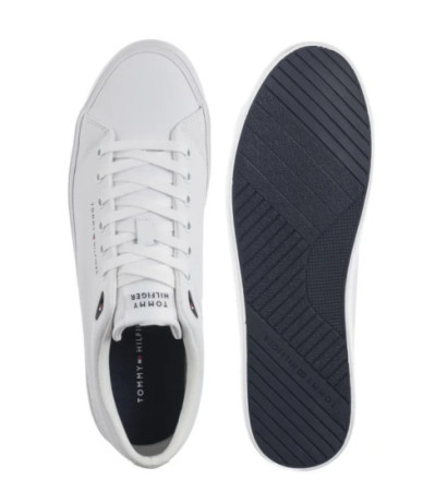 Tommy Hilfiger TH Hi Vulc Core Low Lth II Ess White FM0FM05511 YBS (TH1346-a) sportiniai bateliai