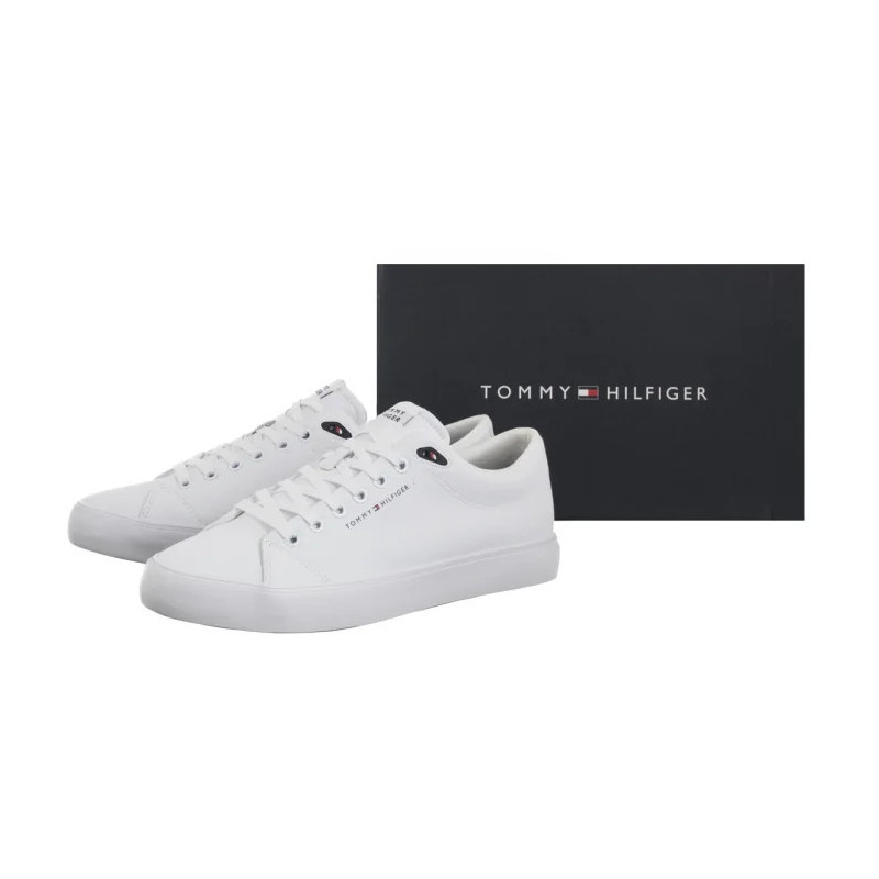 Tommy Hilfiger TH Hi Vulc Core Low Lth II Ess White FM0FM05511 YBS (TH1346-a) sportiniai bateliai