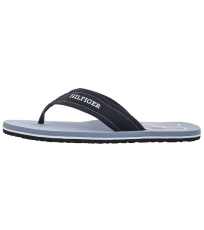 Tommy Hilfiger Hilfiger H Padded Beach Sandal Brisk Blue FM0FM05536 C2B (TH1348-a) batai