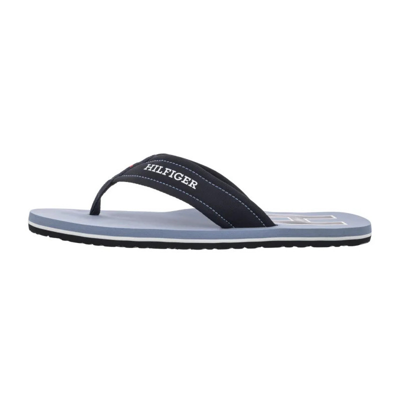 Tommy Hilfiger Hilfiger H Padded Beach Sandal Brisk Blue FM0FM05536 C2B (TH1348-a) batai