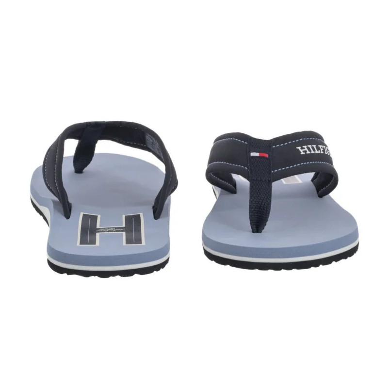 Tommy Hilfiger Hilfiger H Padded Beach Sandal Brisk Blue FM0FM05536 C2B (TH1348-a) batai