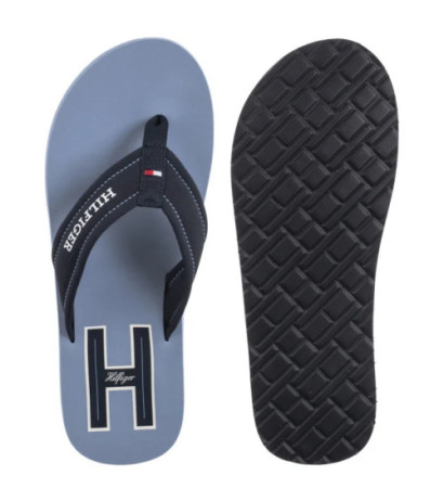 Tommy Hilfiger Hilfiger H Padded Beach Sandal Brisk Blue FM0FM05536 C2B (TH1348-a) batai