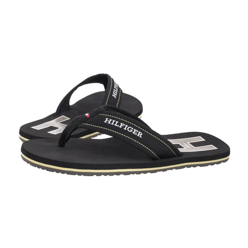 Tommy Hilfiger Hilfiger H Padded Beach Sandal Black FM0FM05536 BDS (TH1348-b) batai
