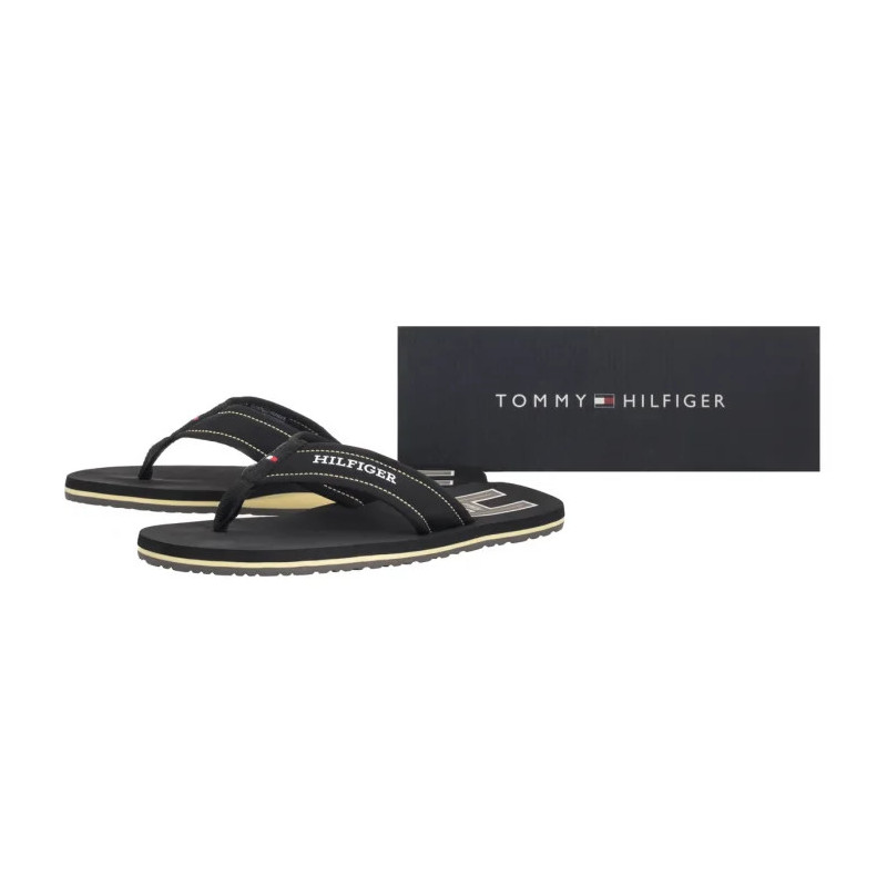 Tommy Hilfiger Hilfiger H Padded Beach Sandal Black FM0FM05536 BDS (TH1348-b) batai