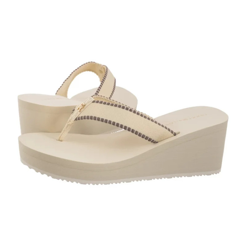 Tommy Hilfiger Wedge Beach Sandal Muslin FW0FW08738 ACJ (TH1353-a) šlepetės