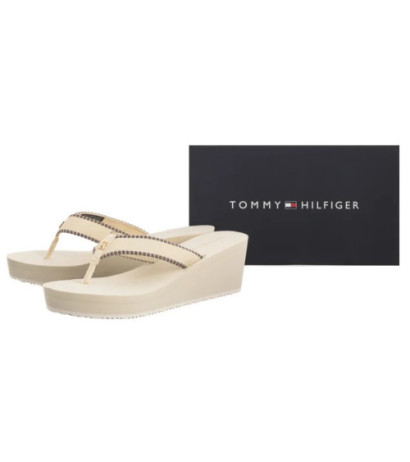 Tommy Hilfiger Wedge Beach Sandal Muslin FW0FW08738 ACJ (TH1353-a) šlepetės