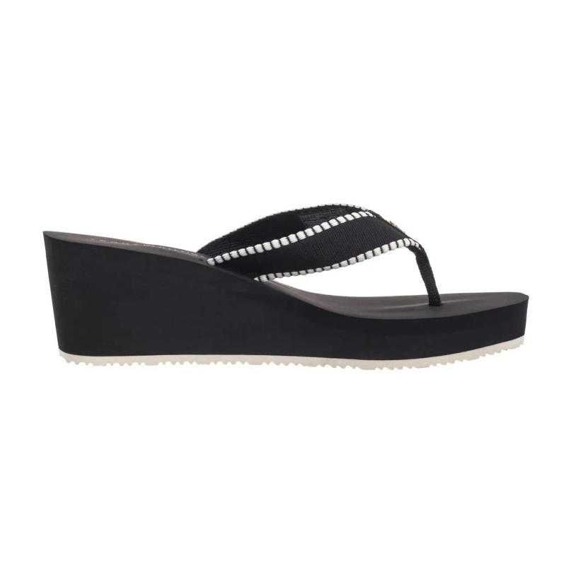 Tommy Hilfiger Wedge Beach Sandal Black FW0FW08738 BDS (TH1353-b) batai