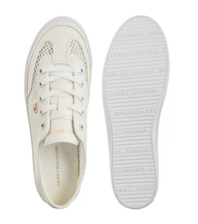 Tommy Hilfiger TH Open Mesh Vulc Sneaker Ecru FW0FW08684 YBL (TH1355-a) sportiniai bateliai