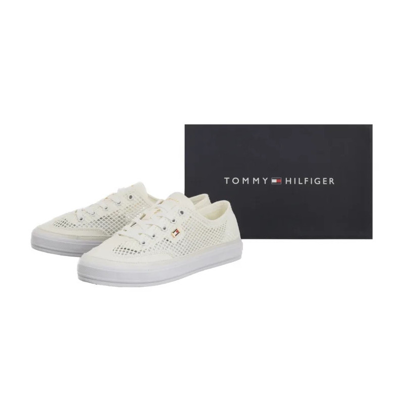 Tommy Hilfiger TH Open Mesh Vulc Sneaker Ecru FW0FW08684 YBL (TH1355-a) sportiniai bateliai