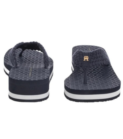 Tommy Hilfiger TH Crochet Mid Beach Sandal Space Blue FW0FW08737 DW6 (TH1357-a) šlepetės
