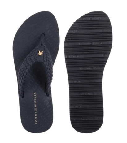 Tommy Hilfiger TH Crochet Mid Beach Sandal Space Blue FW0FW08737 DW6 (TH1357-a) šlepetės