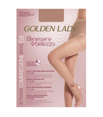 Golden Lady pėdkelnės su likra