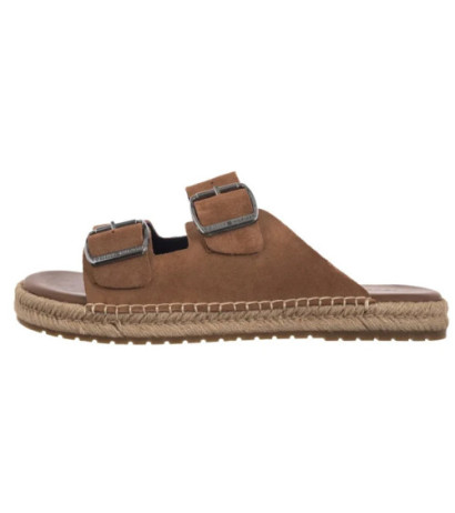 Tommy Hilfiger Flex Jutte Hilfiger Suede Sandal Fudge Brown FM0FM05503 GQM (TH1361-a) šlepetės