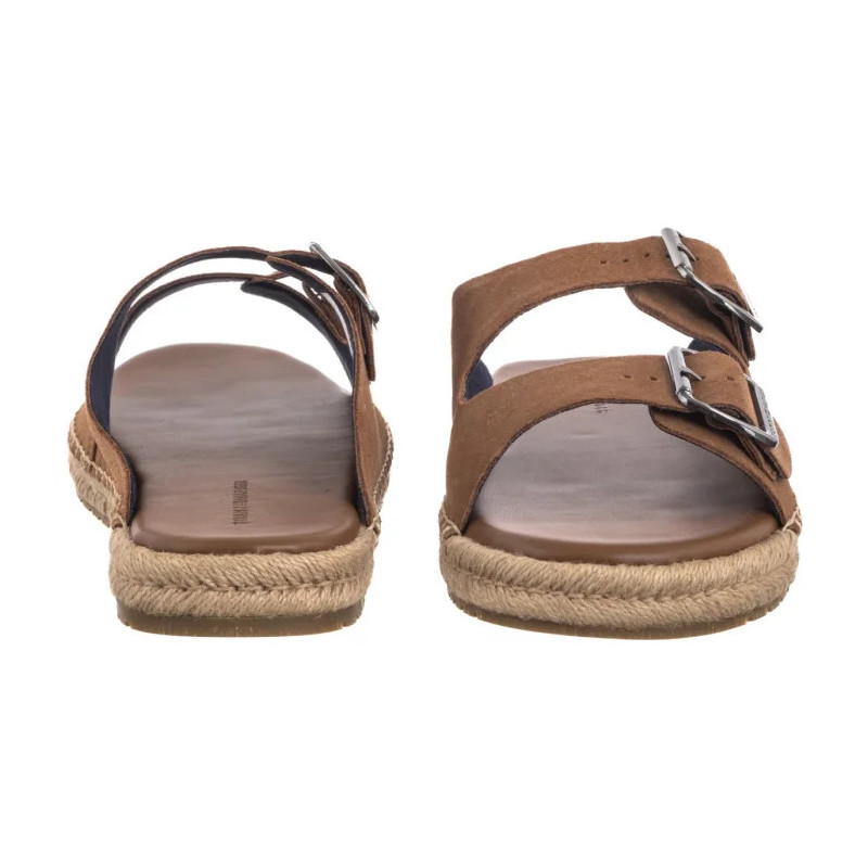 Tommy Hilfiger Flex Jutte Hilfiger Suede Sandal Fudge Brown FM0FM05503 GQM (TH1361-a) šlepetės