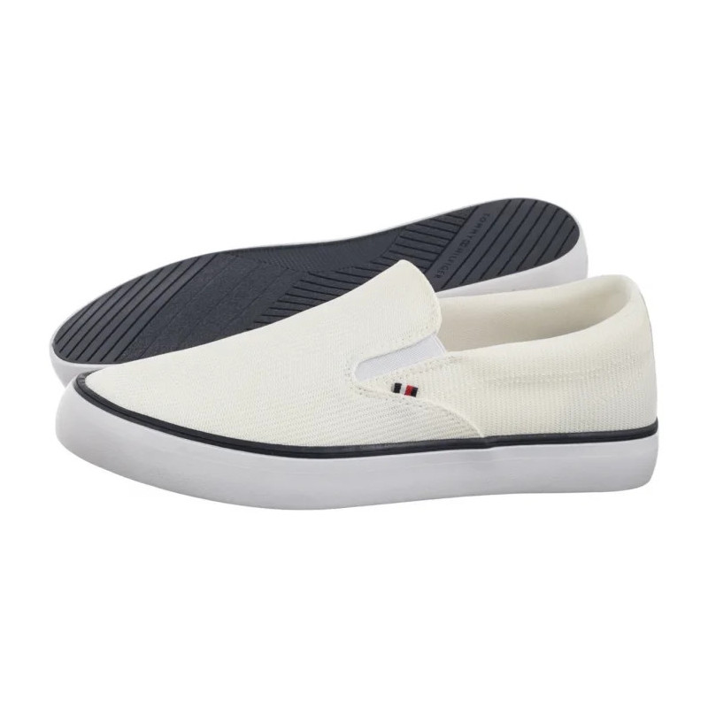 Tommy Hilfiger TH Hi Vulc Core Low II Slipon White FM0FM005514 YBS (TH1362-a) sportiniai bateliai 