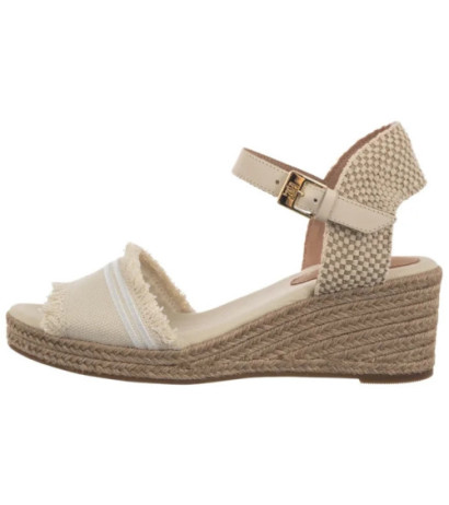 Tommy Hilfiger Fringe Canvas Medium Wedge Muslin FW0FW08879 ACJ (TH1359-a) sandalai