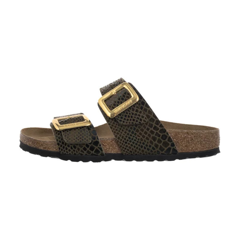 Birkenstock Sydney Cushion Buckle SYN Shiny Snake Sage 1030888 (BK314-b) Moteriški batai/šlepetės