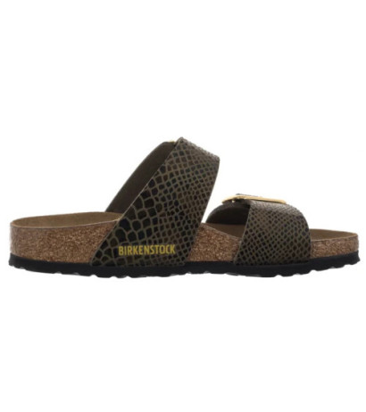 Birkenstock Sydney Cushion Buckle SYN Shiny Snake Sage 1030888 (BK314-b) Moteriški batai/šlepetės