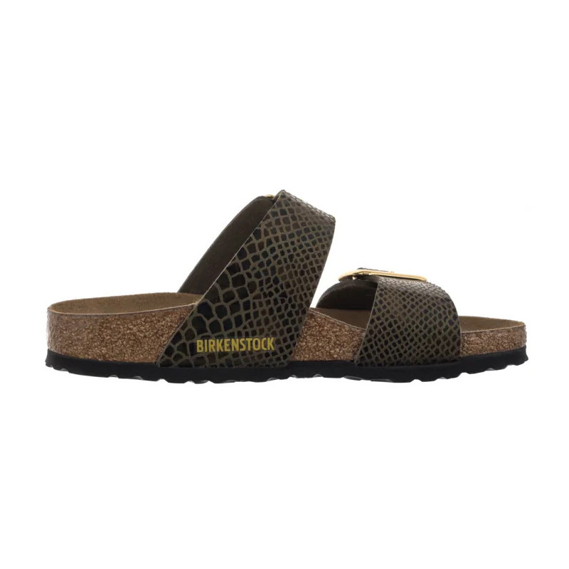 Birkenstock Sydney Cushion Buckle SYN Shiny Snake Sage 1030888 (BK314-b) Moteriški batai/šlepetės