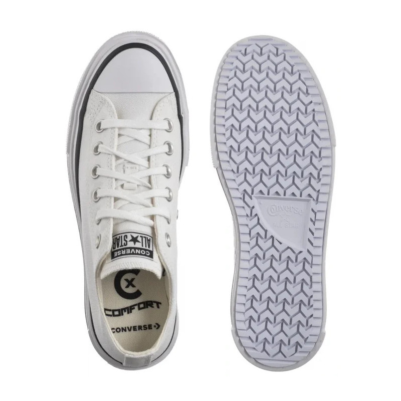 Converse CTAS Lift Double Stack Ox White/Black/White A15491C (CO784-b) bateliai