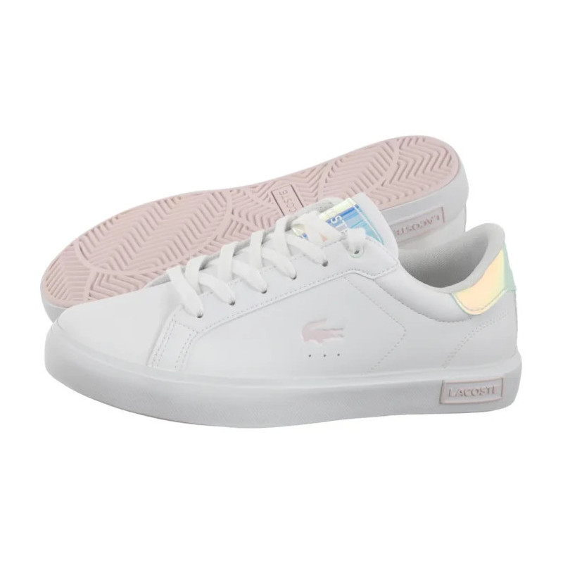 Lacoste Powercourt 124 3 Suj Wht/Lt Pink 747SUJ0013.1Y9 (LC456-a) sportiniai bateliai