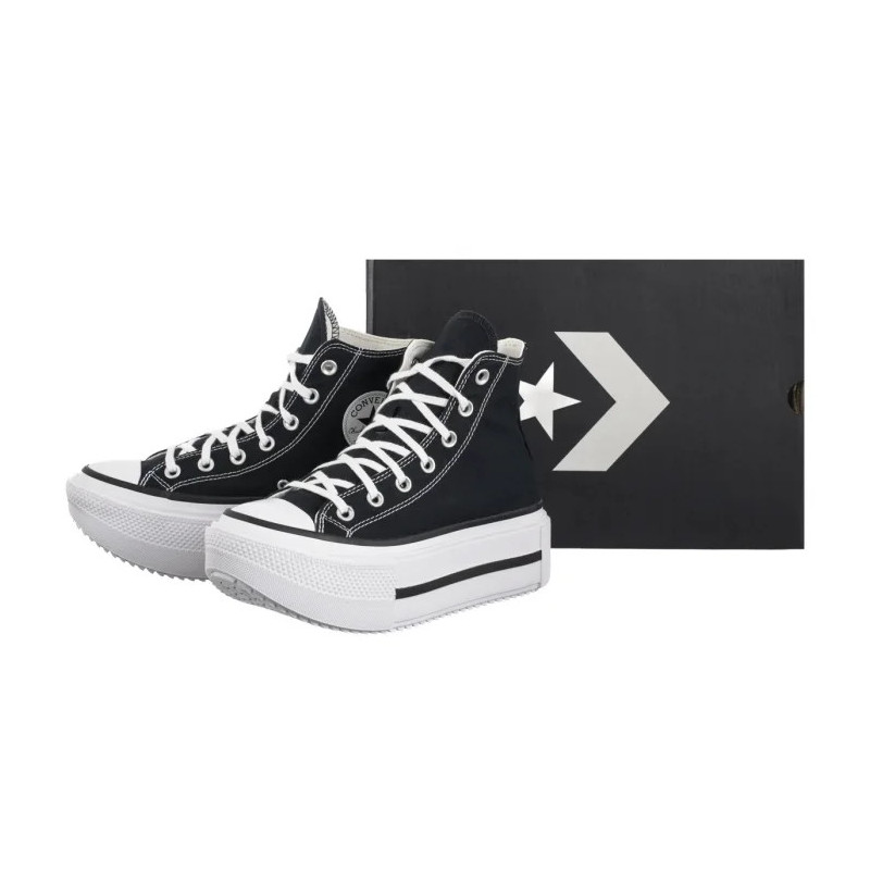 Converse CTAS Lift Double Stack Hi Black/White/Black A12975C (CO785-b) bateliai