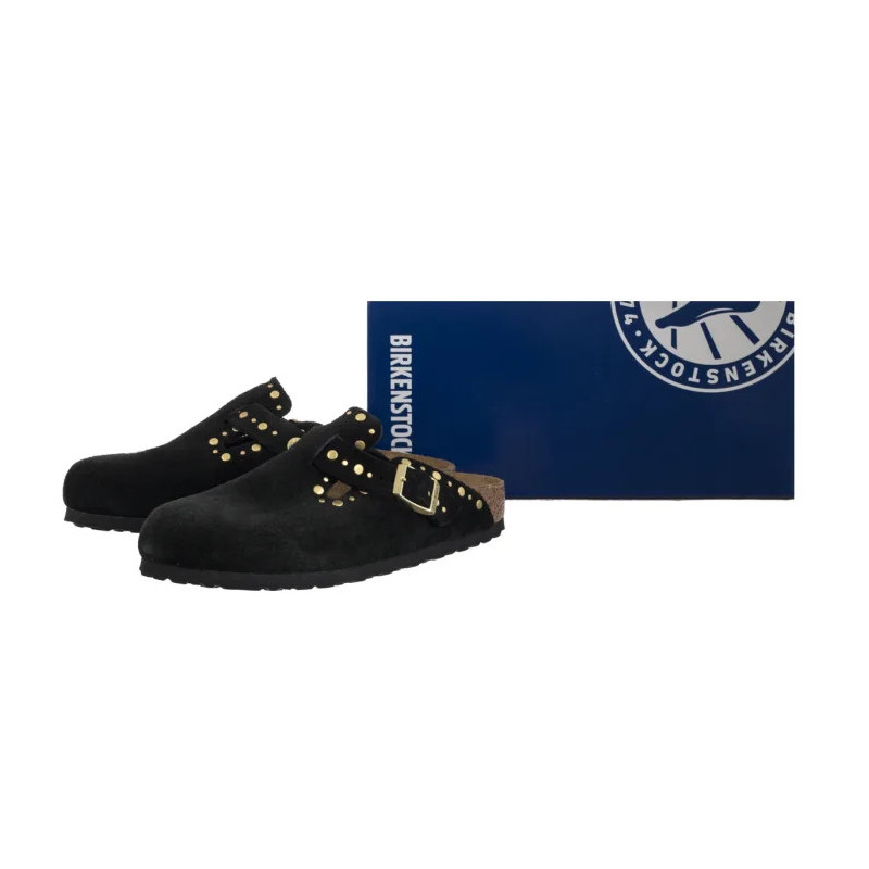 Birkenstock Boston Rivet Border Black 1030491 (BK318-a) Moteriški batai/šlepetės