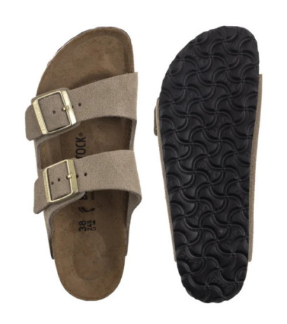 Birkenstock Arizona BS Suede Shimmering Taupe 1030269 (BK209-d) Moteriški batai/šlepetės