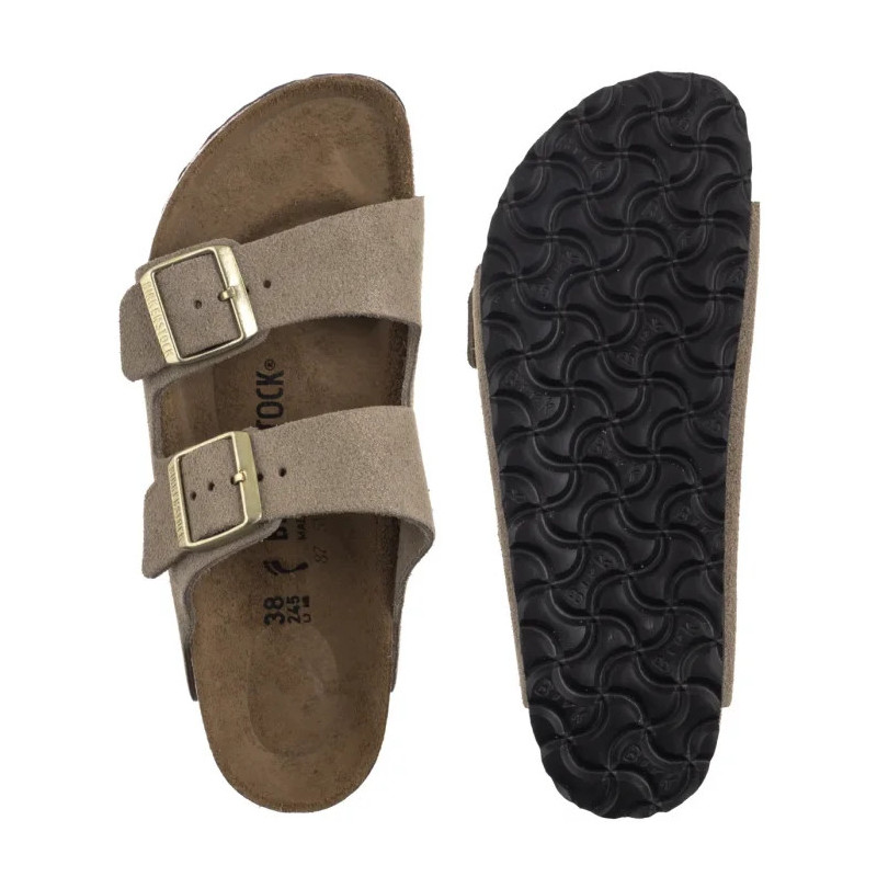 Birkenstock Arizona BS Suede Shimmering Taupe 1030269 (BK209-d) Moteriški batai/šlepetės