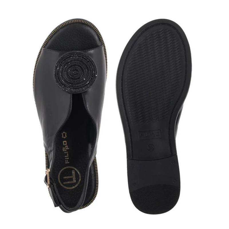Filippo Czarne DS6229/25 BK (FO103-b) sandalai