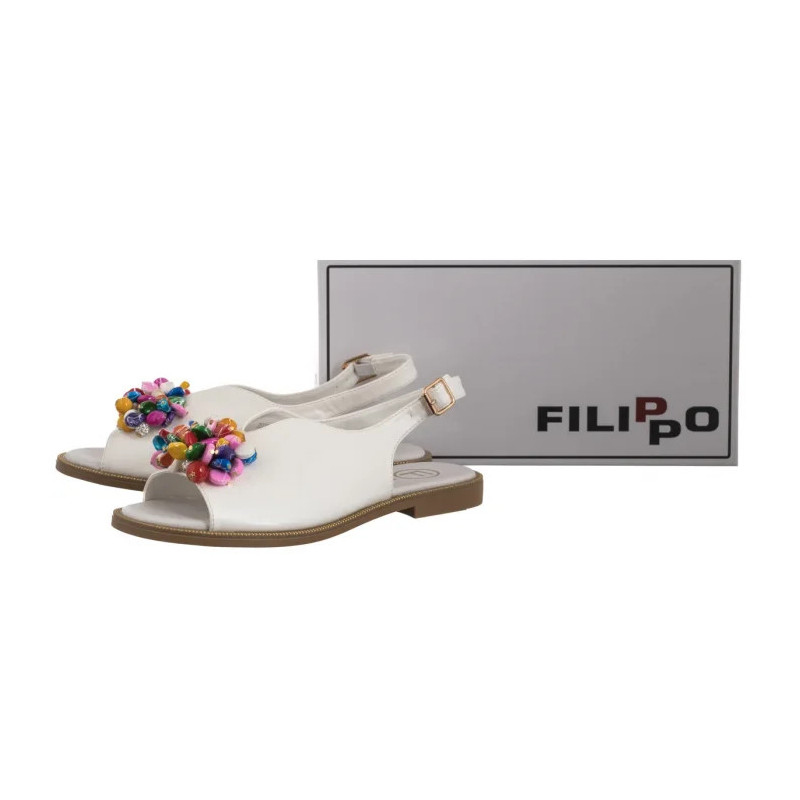 Filippo Białe DS6230/25 WH (FO104-b) sandalai