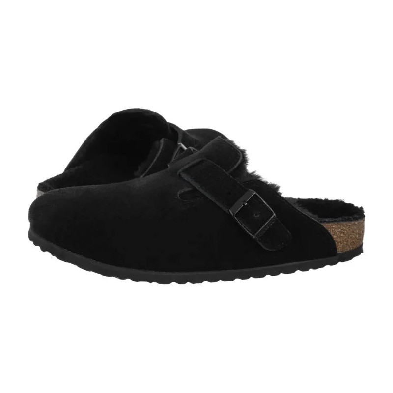 Birkenstock Boston VL/Shearling Black 0259883 (BK266-c) Moteriški batai/šlepetės