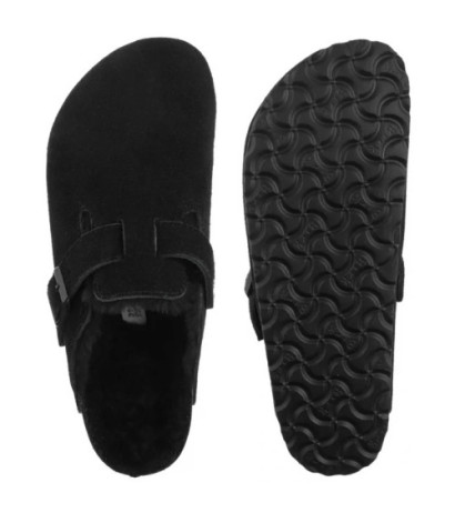 Birkenstock Boston VL/Shearling Black 0259883 (BK266-c) Moteriški batai/šlepetės
