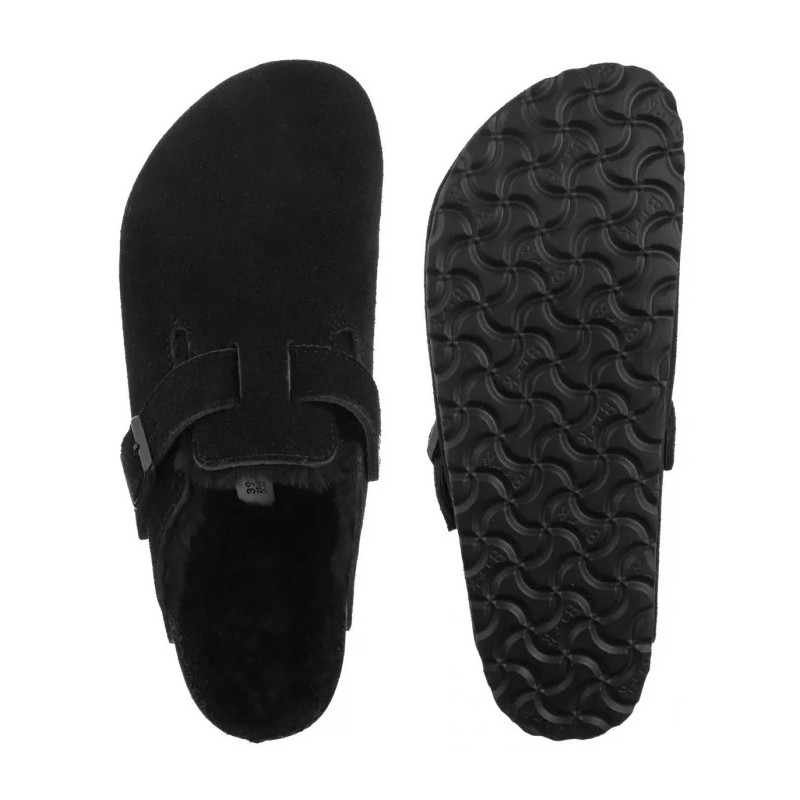 Birkenstock Boston VL/Shearling Black 0259883 (BK266-c) Moteriški batai/šlepetės