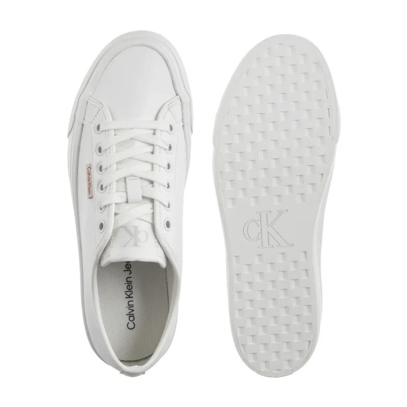 Calvin Klein Vulc Flatform Lth Bright White YW0YW01886 YAF (CK679-a) sportiniai bateliai