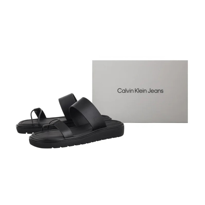 Calvin Klein Rope Sandal Soft Lth Mg Ck Black YW0YW01864 BEH (CK681-a) Moteriški batai/šlepetės