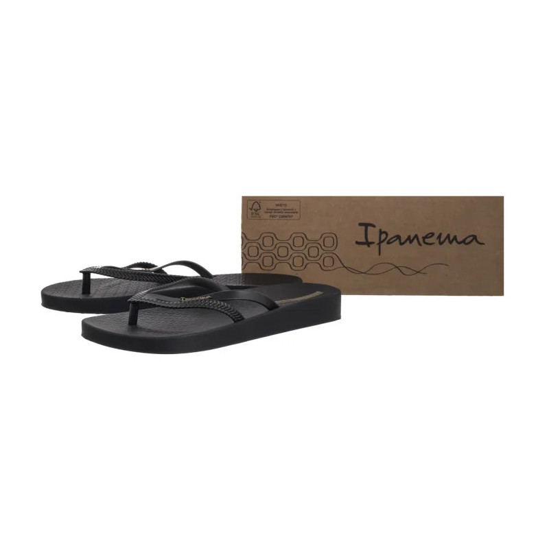 Ipanema Bossa Soft V Fem 82840/20766 Black/Black (IP82-a) šlepetės