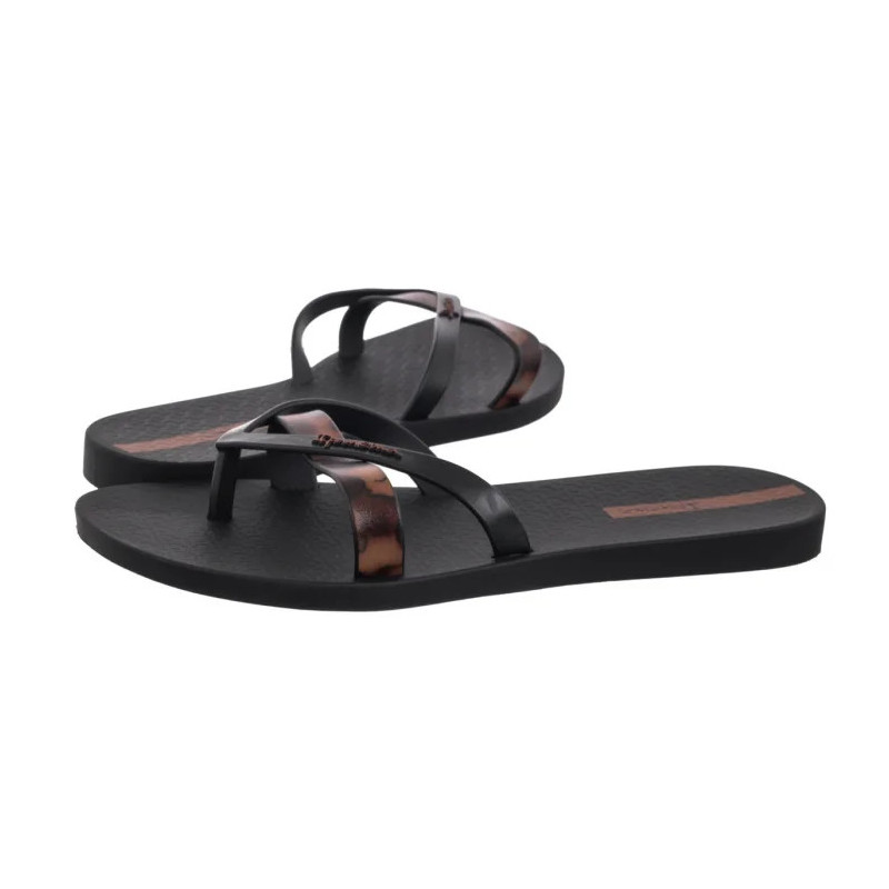 Ipanema Kirei Chic Fem 83673/BB740 Black/Brown Tile (IP88-a) šlepetės