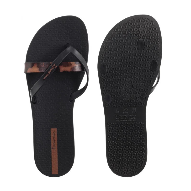 Ipanema Kirei Chic Fem 83673/BB740 Black/Brown Tile (IP88-a) šlepetės