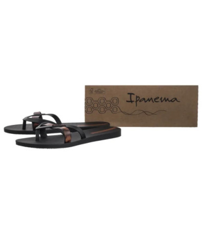 Ipanema Kirei Chic Fem 83673/BB740 Black/Brown Tile (IP88-a) šlepetės