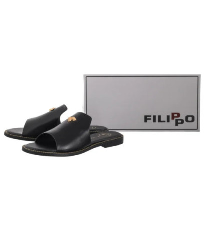 Filippo Czarne DK6975/25 BK (FO170-a) Moteriški batai/šlepetės