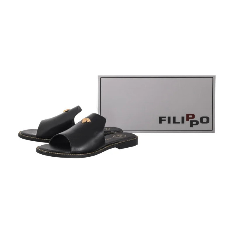 Filippo Czarne DK6975/25 BK (FO170-a) Moteriški batai/šlepetės