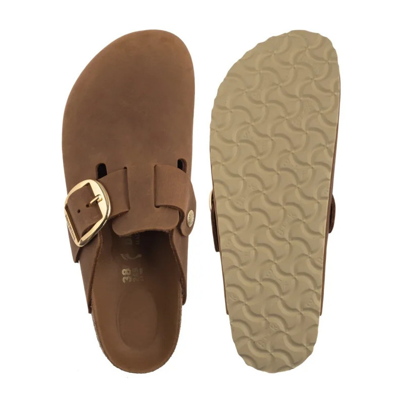 Birkenstock Boston Big Buckle Cognac 1030446 (BK316-a) Moteriški batai/šlepetės