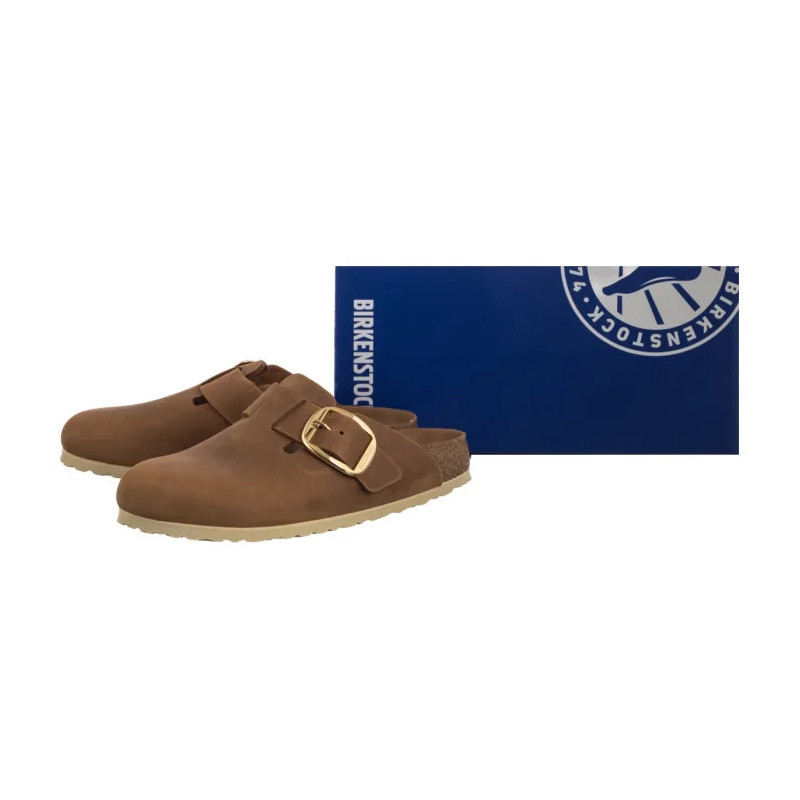 Birkenstock Boston Big Buckle Cognac 1030446 (BK316-a) Moteriški batai/šlepetės