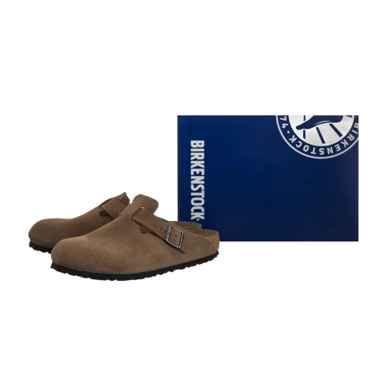 Birkenstock Boston BS SF Dark Tea Tonal 1030814 (BK320-a) šlepetės