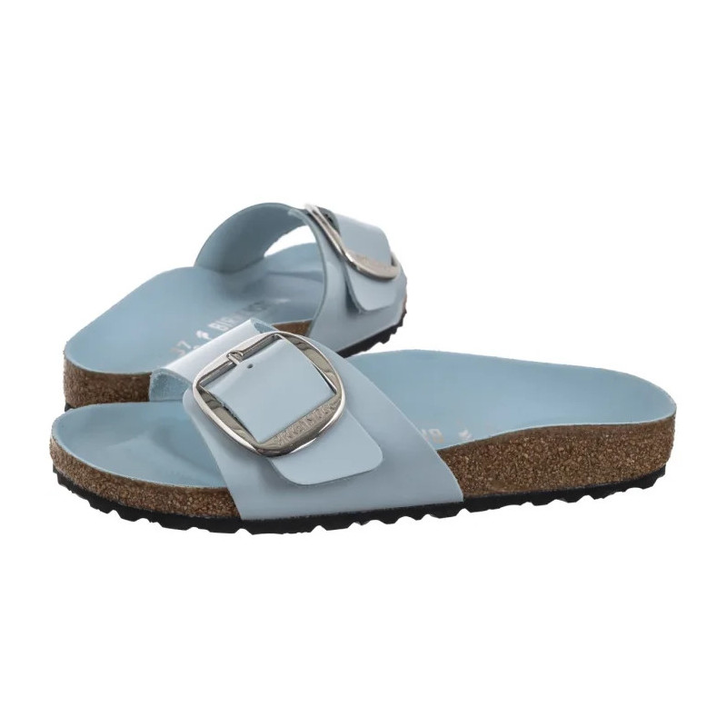 Birkenstock Madrid Big Buckle Baby Blue High Shine 1030364 (BK238-h) Moteriški batai/šlepetės