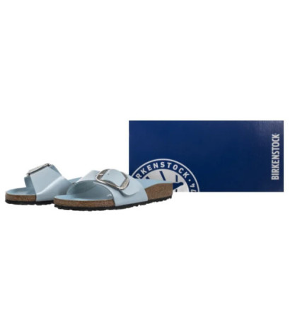 Birkenstock Madrid Big Buckle Baby Blue High Shine 1030364 (BK238-h) Moteriški batai/šlepetės