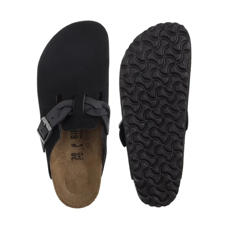 Birkenstock Boston Braided Black 1030497 (BK257-d) Moteriški batai/šlepetės