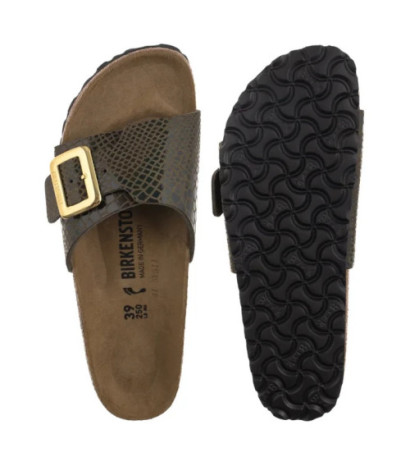 Birkenstock Catalina Cushion Buckle Shiny Snake Sage 1030320 (BK317-b) Moteriški batai/šlepetės